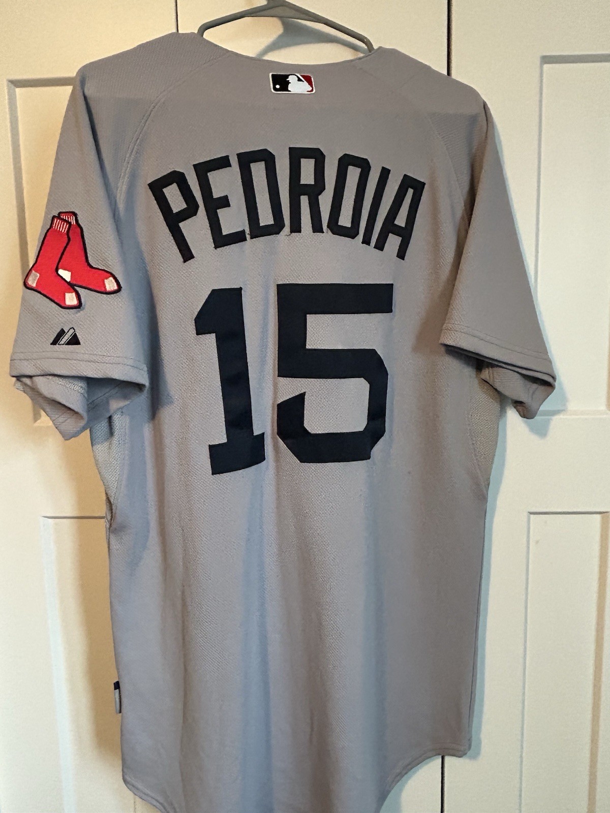Dustin Pedroia 2010 Boston Red Sox Authentic Majestic Cool Base Road Jersey 44🔥
