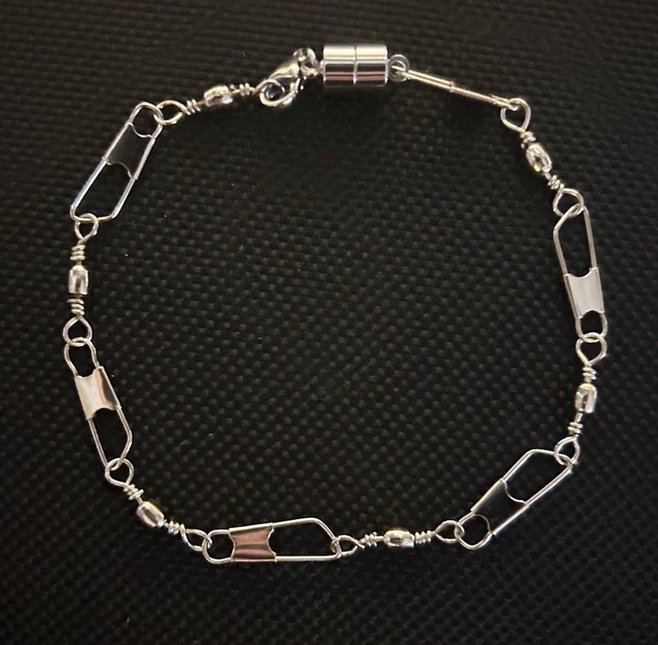 Men's Stainless Steel Fishers of Men Bracelet Silver Men's Stainless Steel Fishers of Men Bracelet Silver