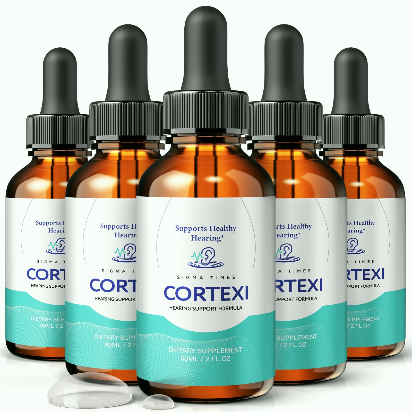 Cortexi Oral Drops – Ear Support, Hearing Clarity & Comfort Supplement -5 Pack