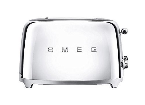 Smeg TSF01SSUS 50\'s Retro Style 2 Slice Toaster Chrome (TSF01SS)