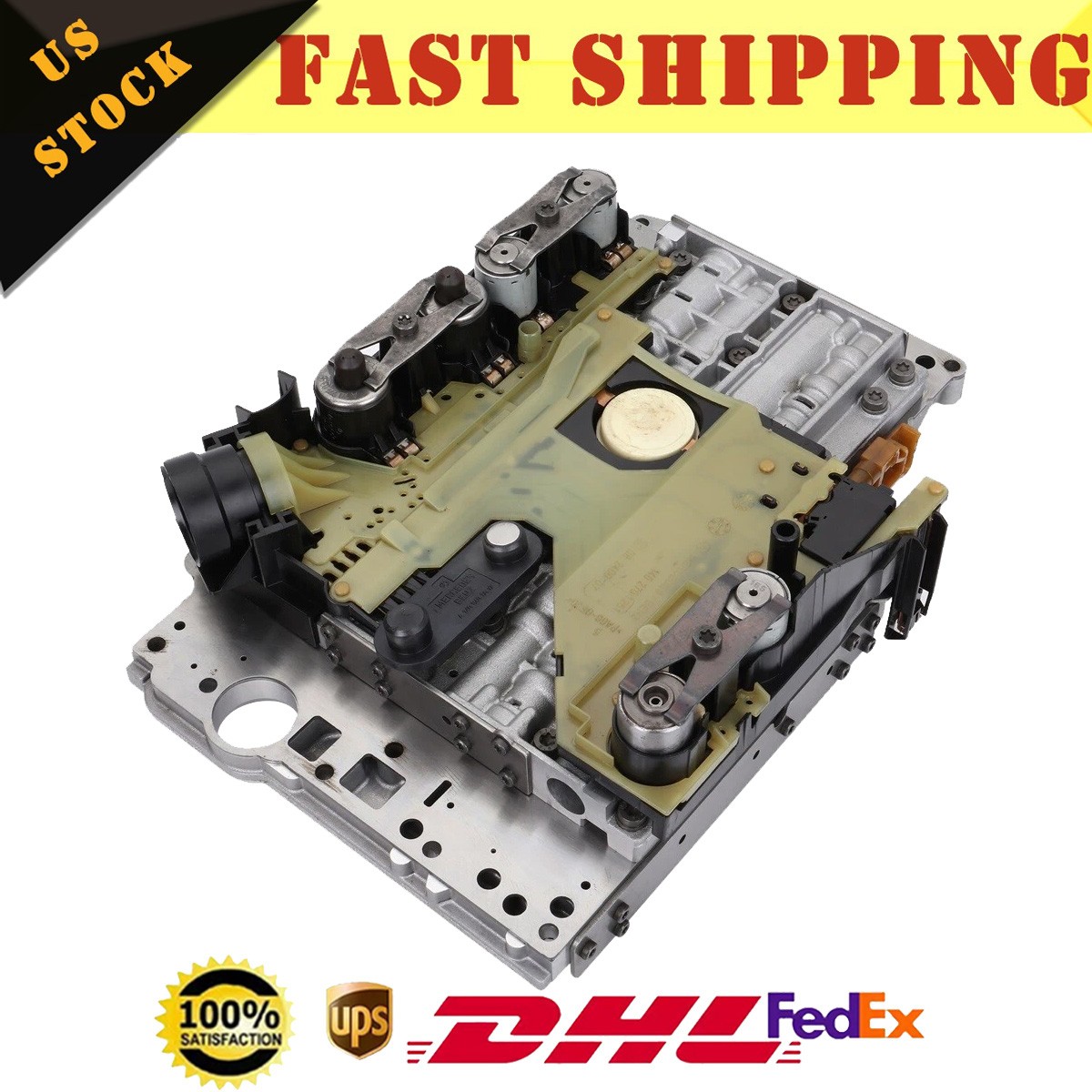 Transmission Valve Body Solenoid w/ Conductor Plate TCU For Porsche Jeep 722.6