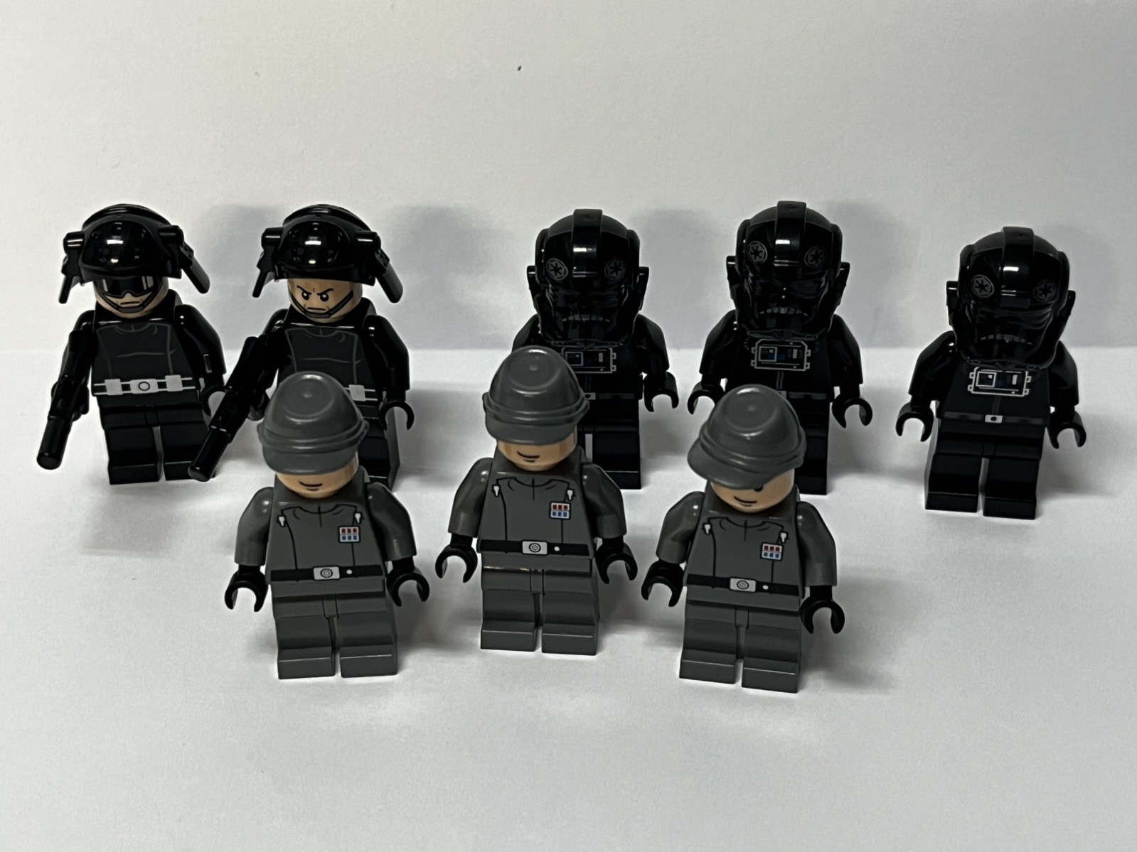LEGO Star Wars Minifugure Imperial Fleet Trooper Officer Death Star Lot of 8