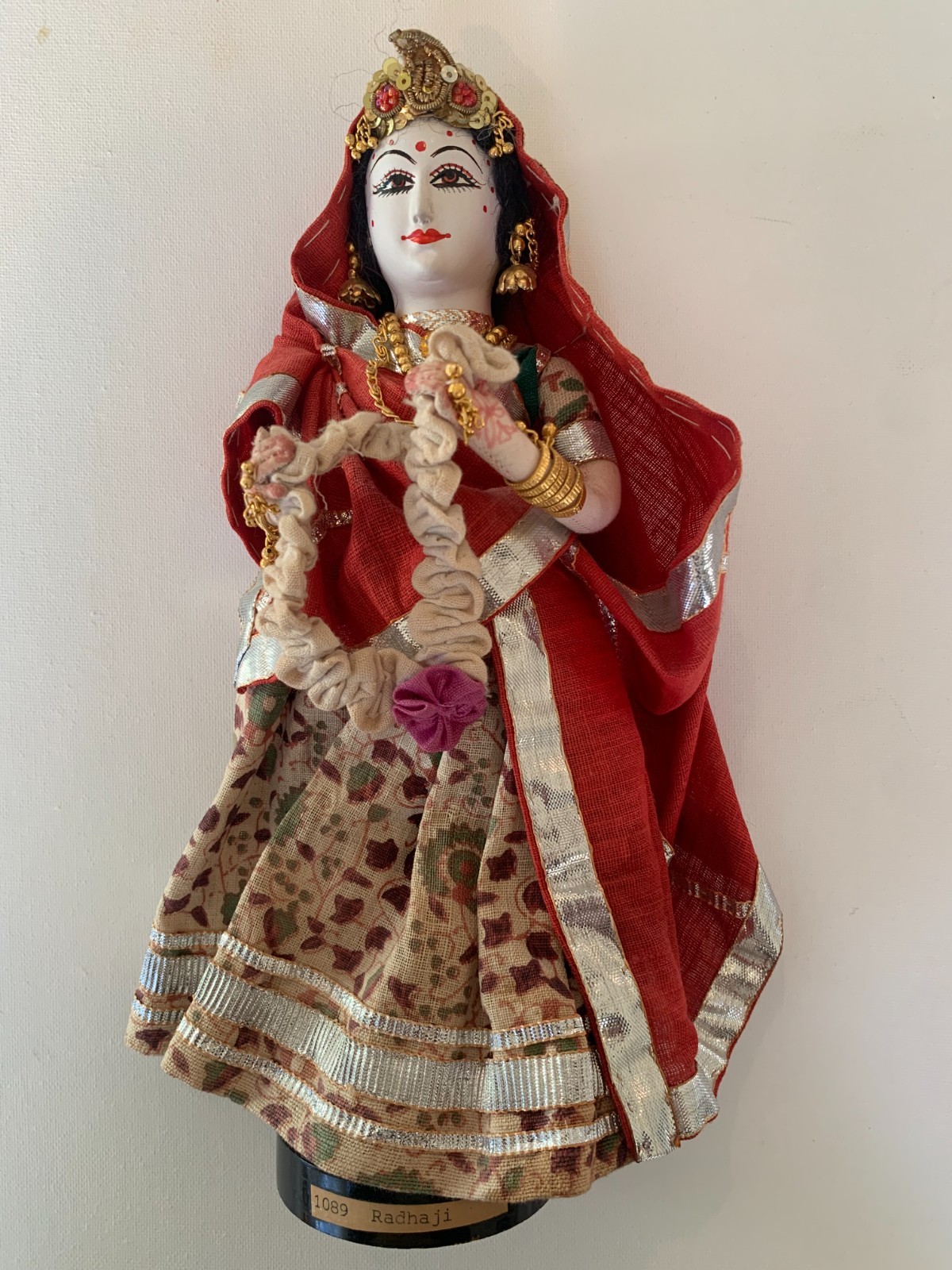 RADHA JI Indian Doll Beautifully Handcrafted 10.5\ RADHA JI Indian Doll Beautifully Handcrafted 10.5\