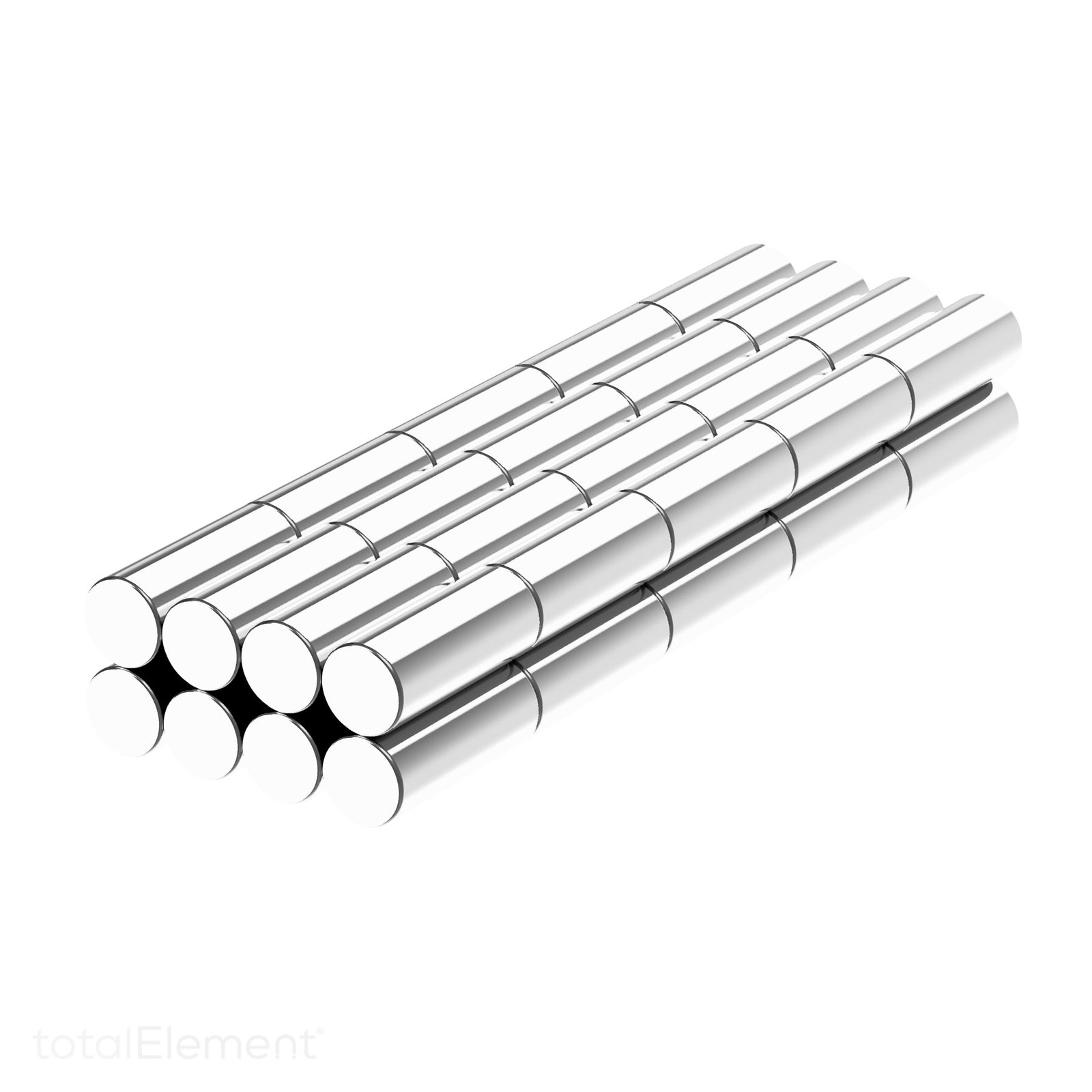 4 x 10 mm Neodymium Rare Earth Metric Cylinder Magnets N52 (40 Pack)
