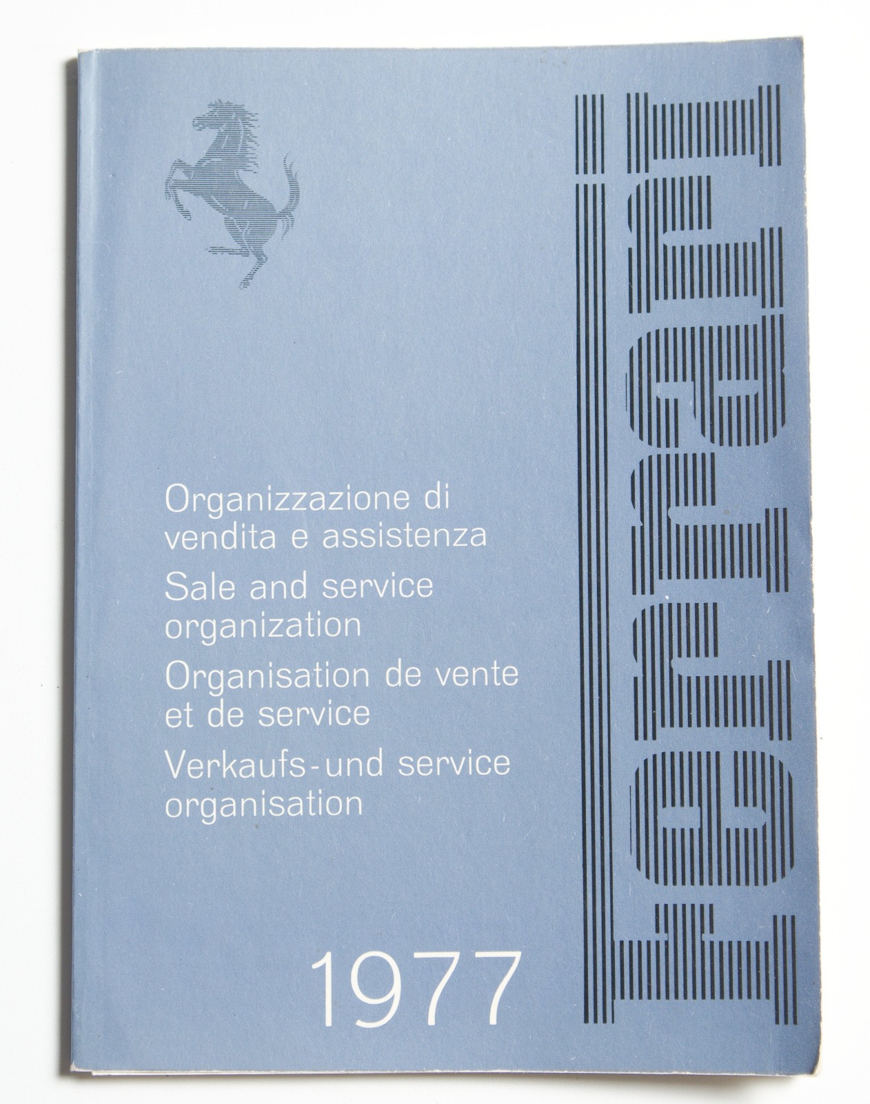 Original 1977 Ferrari Sale and Service Organization dealer directory book 140/77