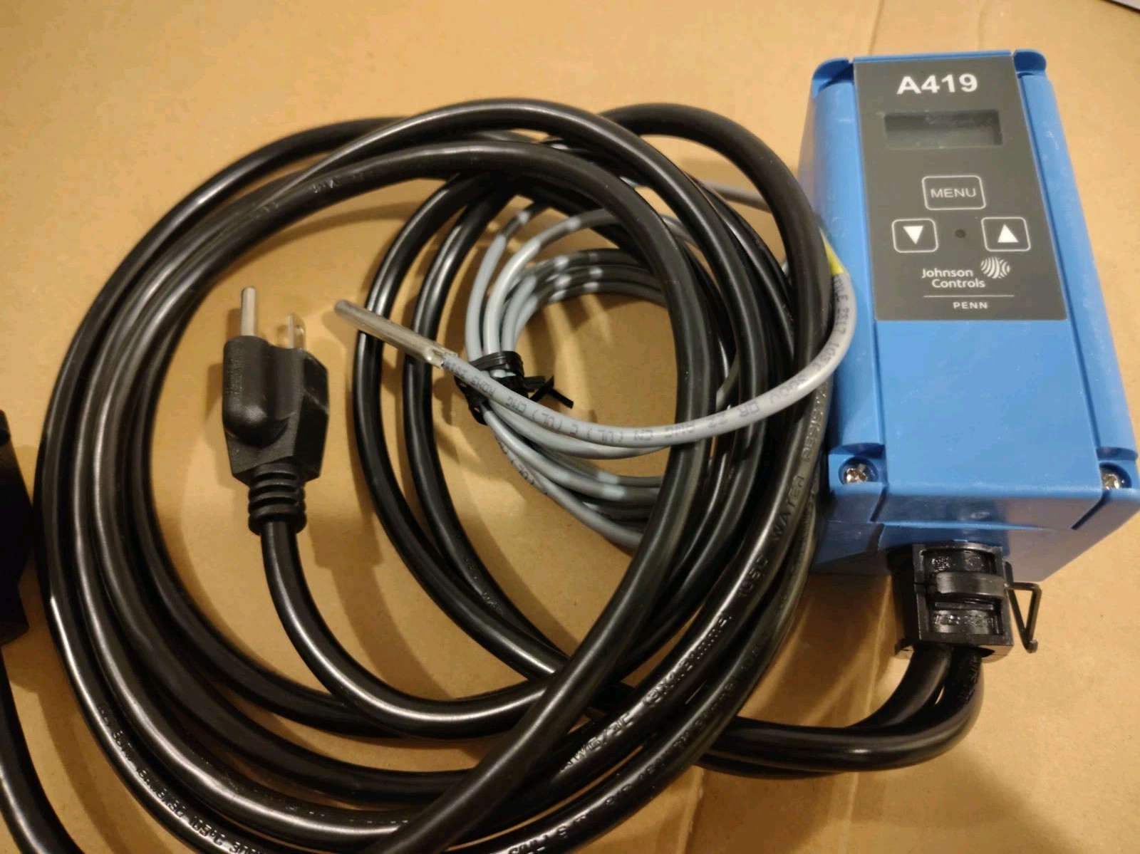 Johnson Controls A419 Pre-Wired Single Stage Temp Controller HVAC Temp Control Johnson Controls A419 Pre-Wired Single Stage Temp Controller HVAC Temp Control