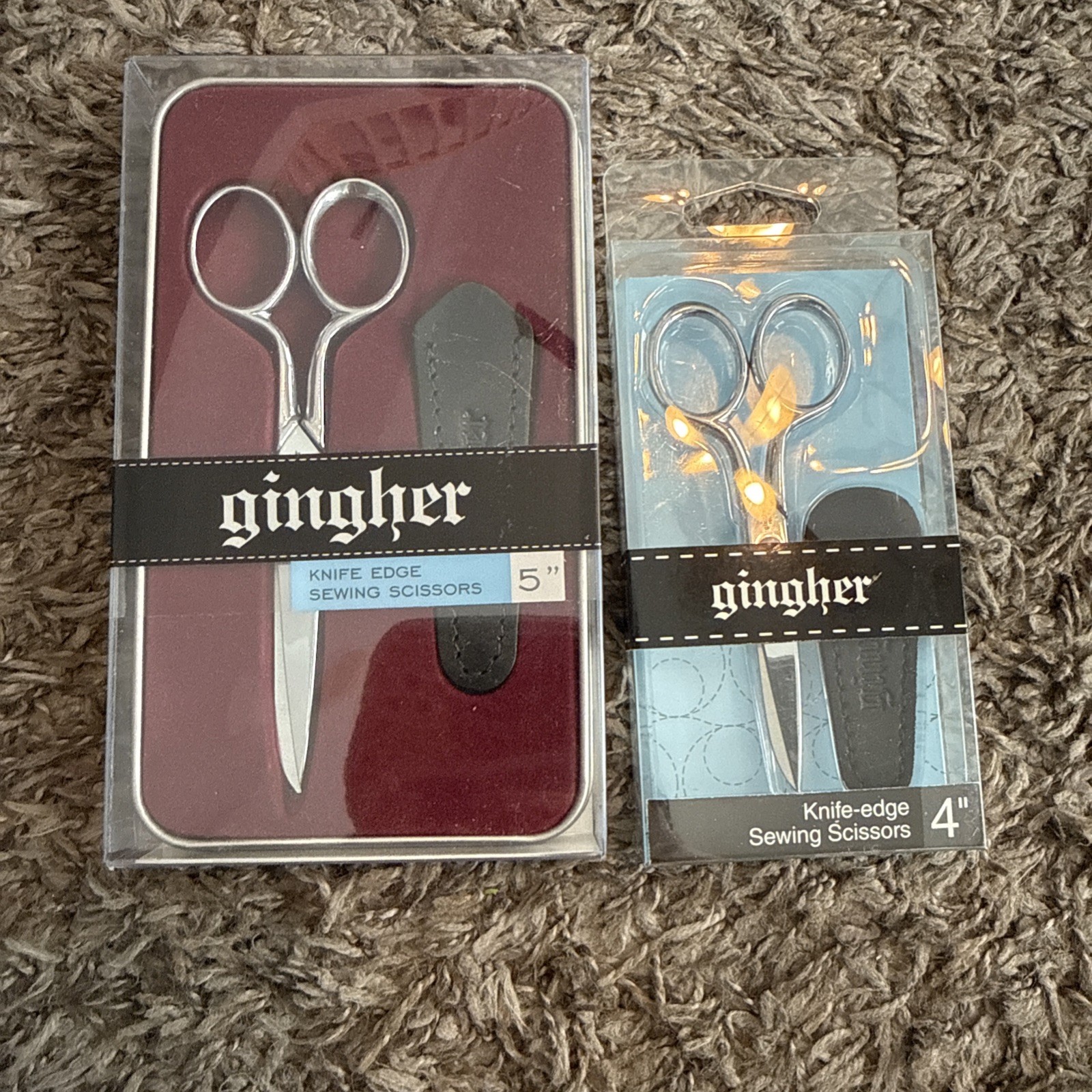 Set Of 2 Gingher Scissors 4 and 5 inch Set Of 2 Gingher Scissors 4 and 5 inch