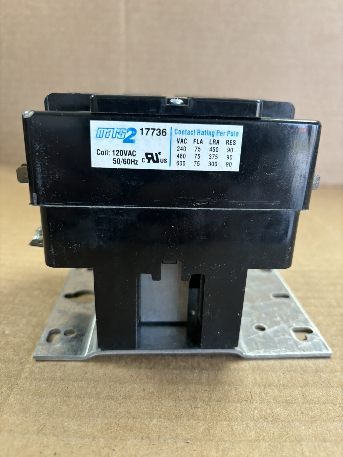 17736 MARS DEFINITE PURPOSE CONTACTOR 75AMPS 3POLE 480VAC WITH 120VC COIL