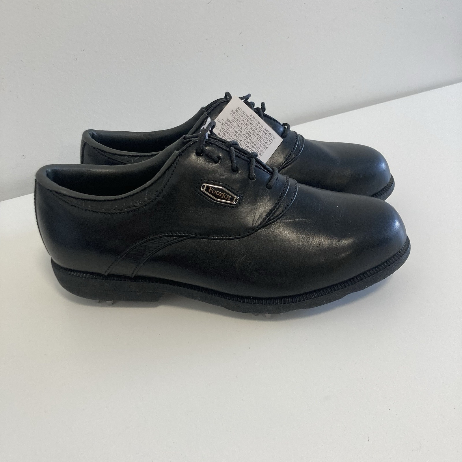 Footjoy Women Aqualites Black Leather Golf Shoe Sz EU36 US5.5 Style 93036K NWOB