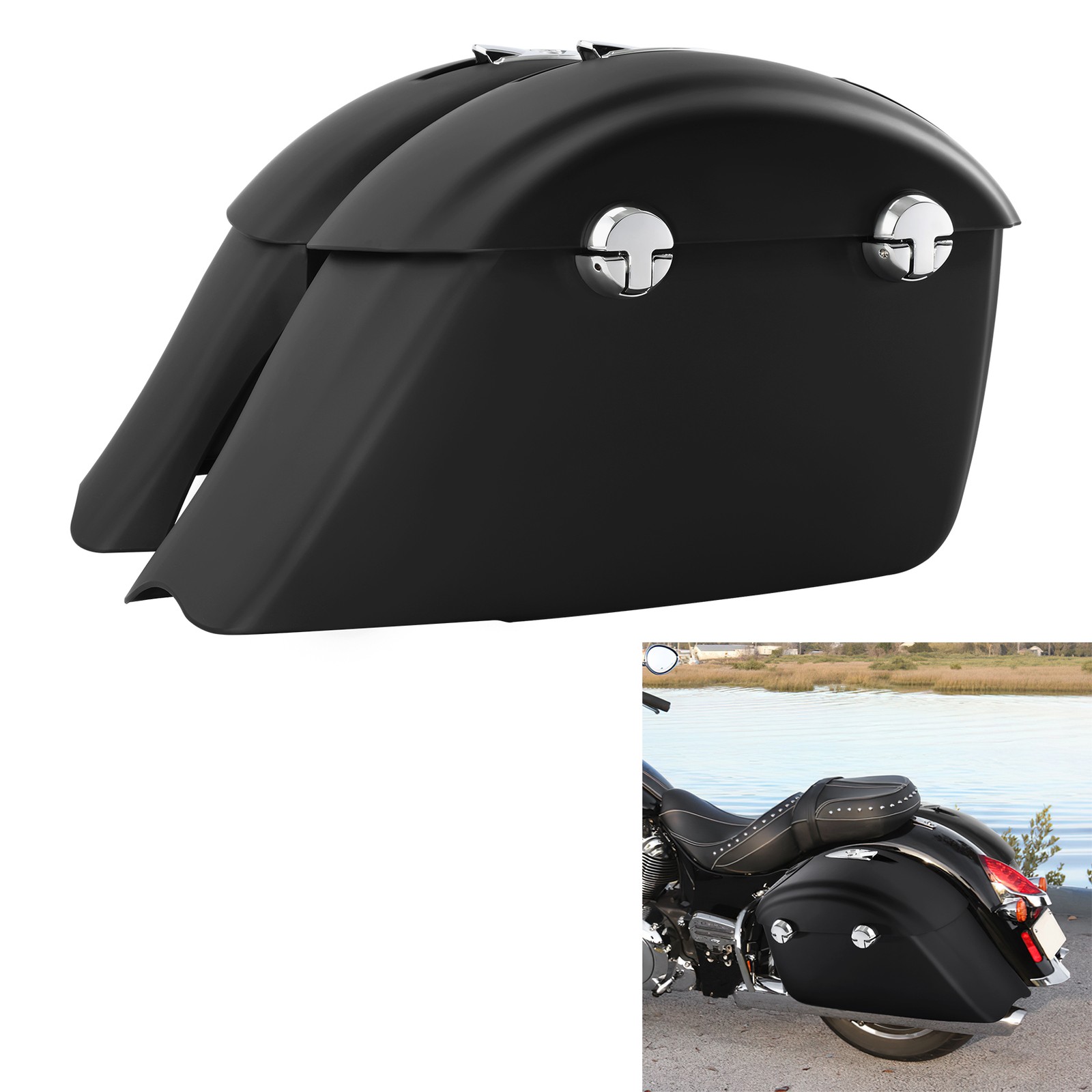 Saddlebag Audio Lid Electronic Latch Fit For Indian Chieftain 2014-18 Dark Horse