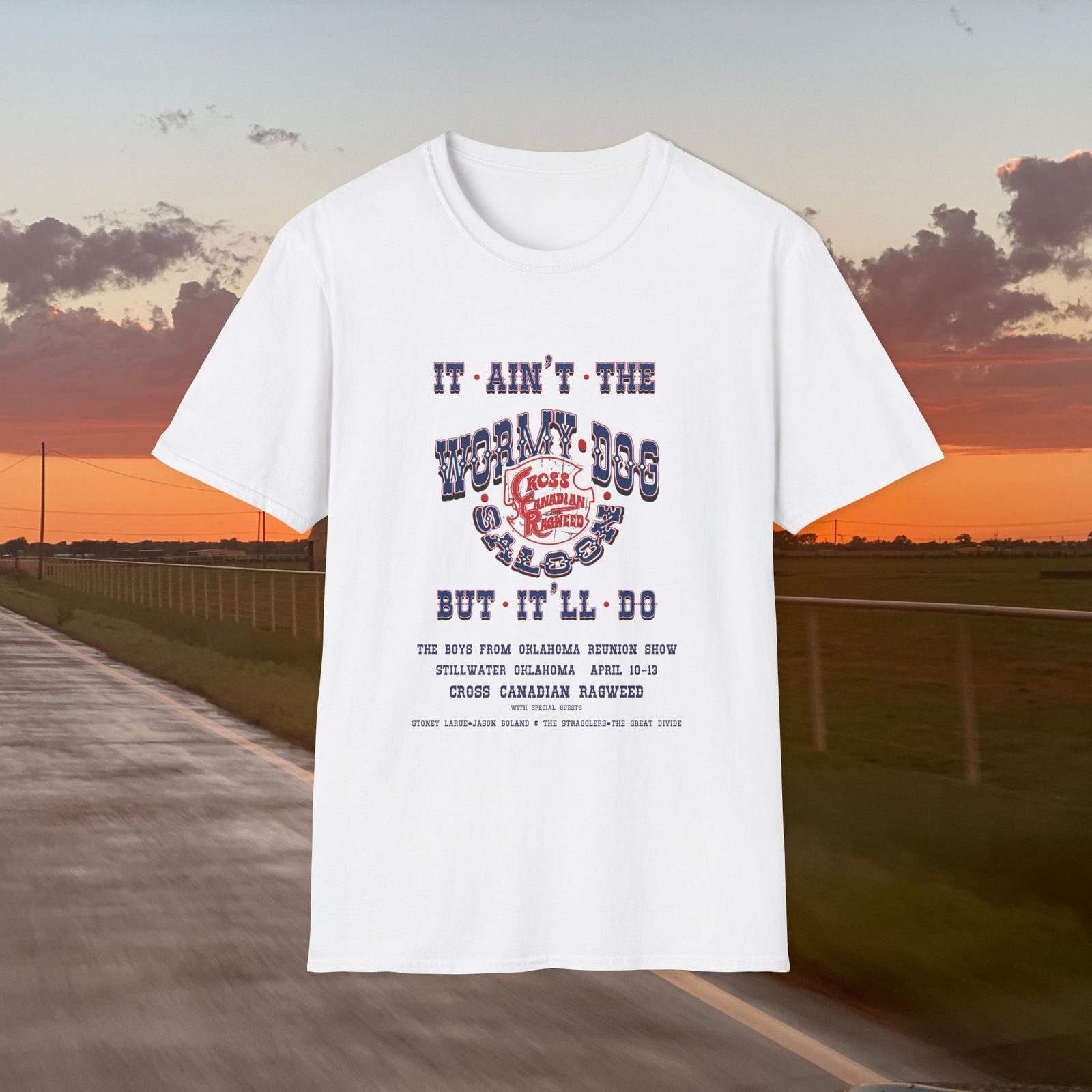  Original designer Cross Canadian Ragweed Boys From Okla Shirt, Tribute to Wormy
