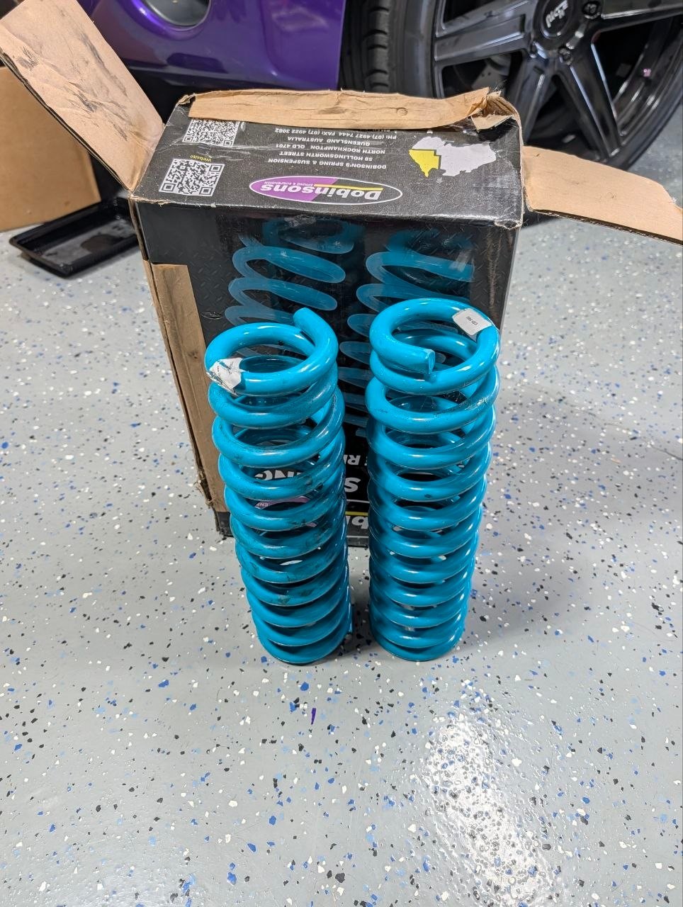 Dobinsons C59-302 Coil Spring Pair Teal Toyota 4Runner GX460 GX470 FJ Cruiser