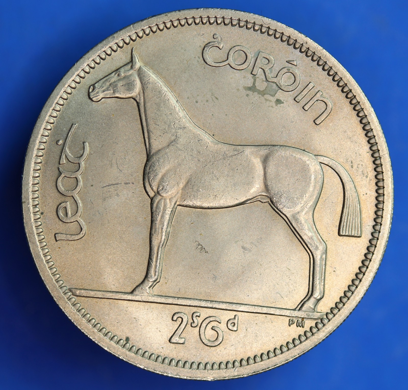 1961 Ireland Eire Irish Half Crown coin, HIGH GRADE, Irish Hunter [32454]