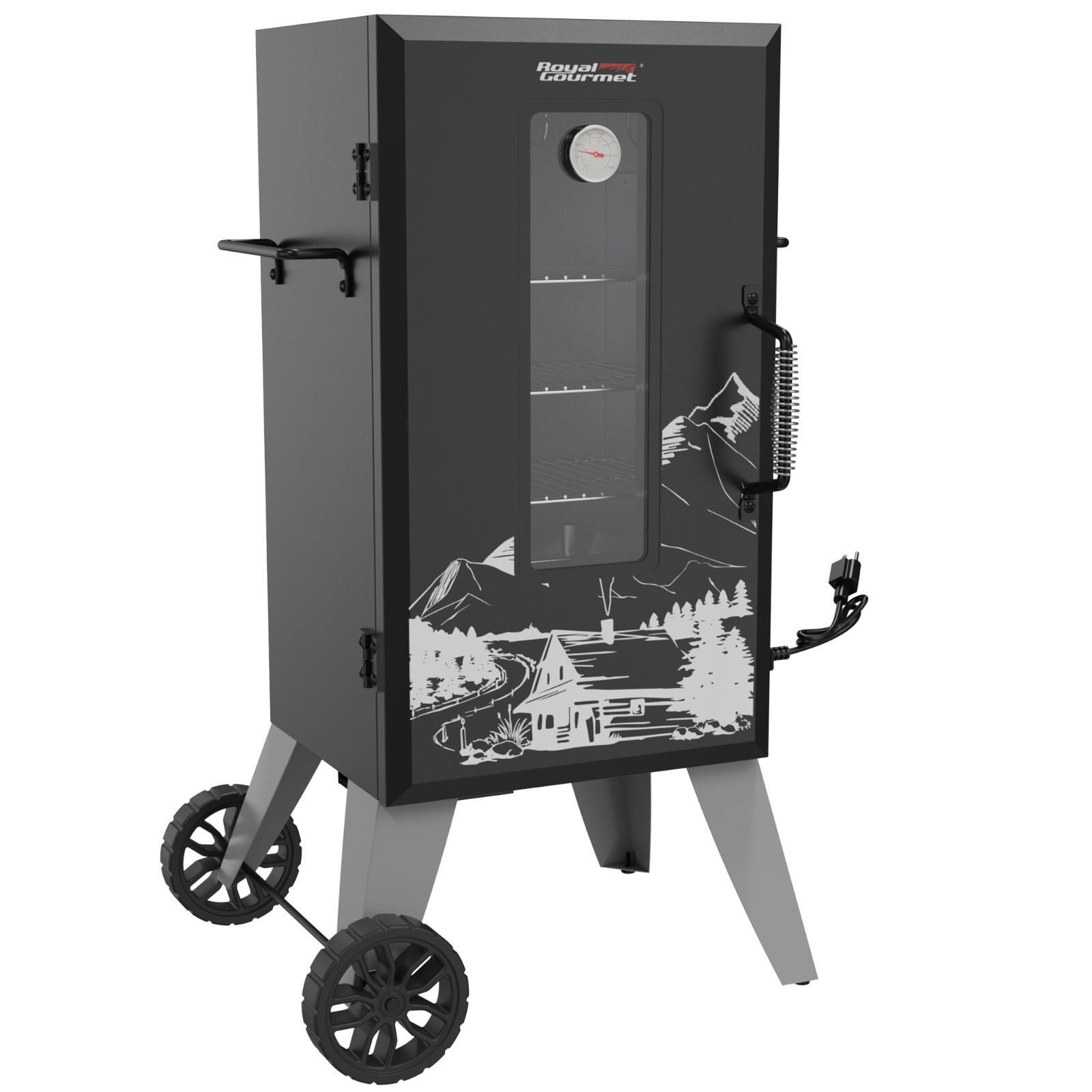 Royal Gourmet 28-Inch Electric Smoker With 3 Smoking Racks/ Clear Viewing Window Royal Gourmet 28-Inch Electric Smoker With 3 Smoking Racks/ Clear Viewing Window