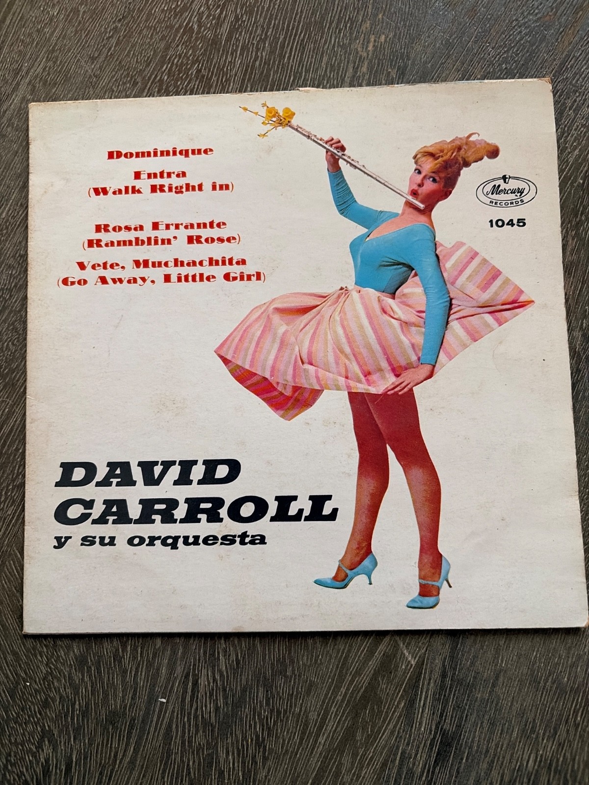 Vintage 1963 David Carroll y su orquesta 45, VG