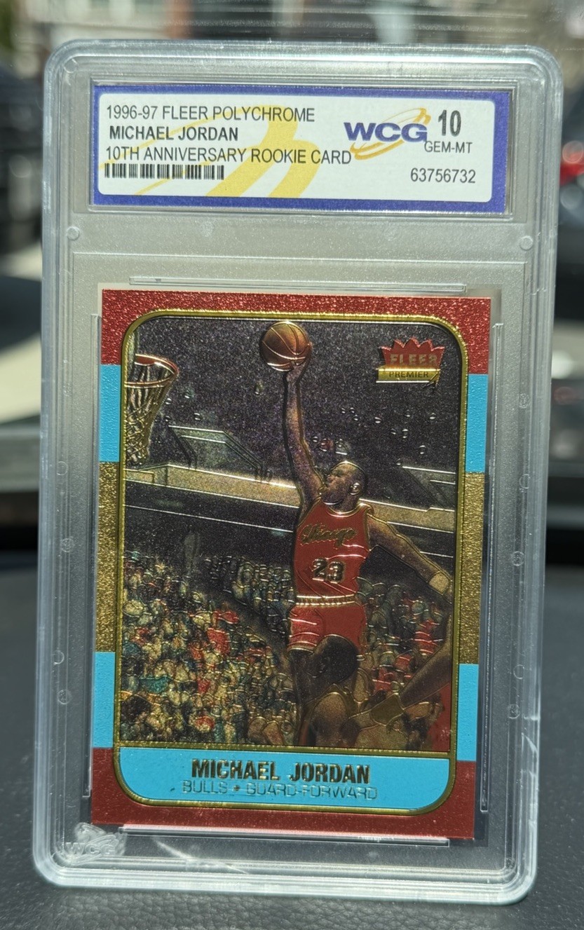 1996 MICHAEL JORDAN 👑 FLEER 10TH ANNIVERSARY \