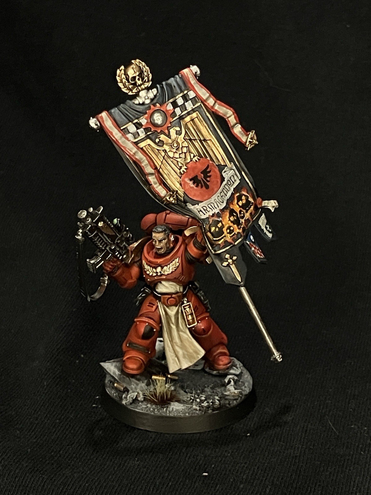 Pro Painted SPACE MARINE ANCIENT Warhammer 40K 11th Edition Armageddon