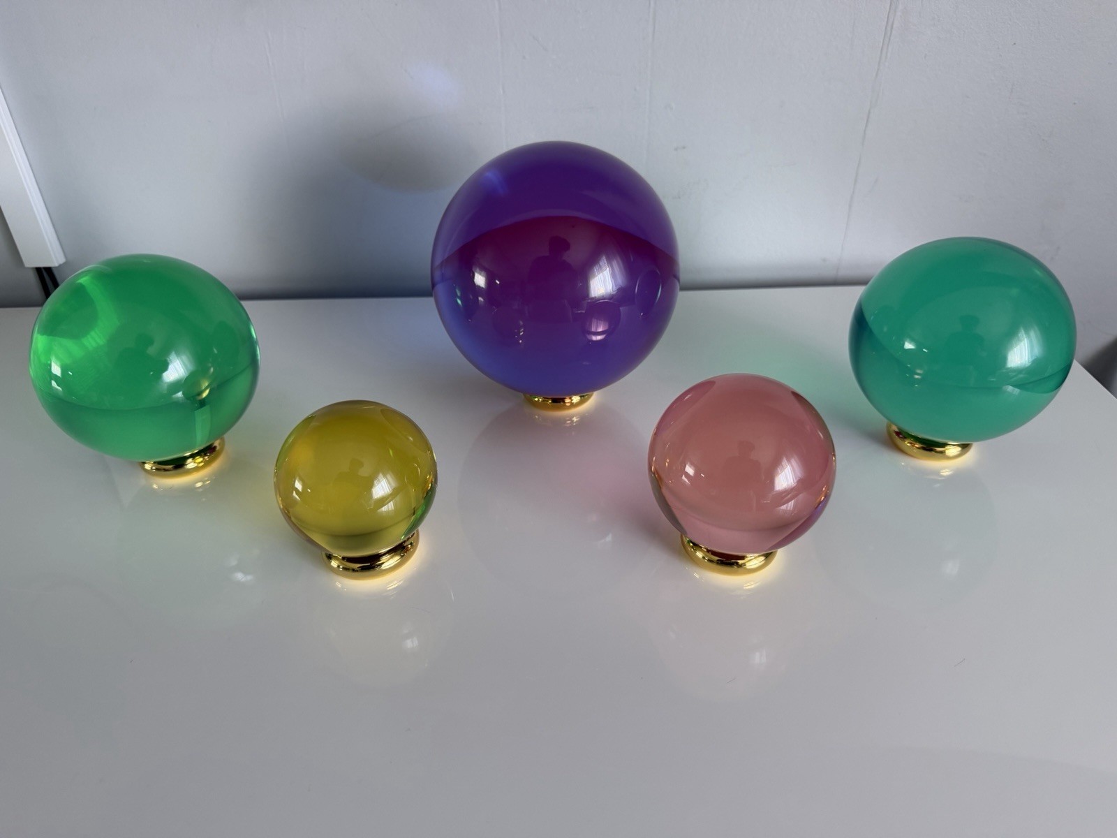 Jonathan Adler Acrylic Orb Set of 5