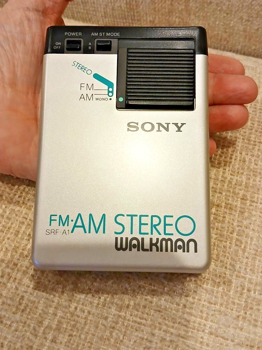 Sony SRF-A1 FM/AM Portable Stereo Walkman-circa 1983-Mint Condition & Works Sony SRF-A1 FM/AM Portable Stereo Walkman-circa 1983-Mint Condition & Works