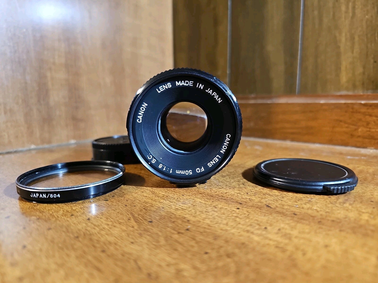 Vintage Canon FD 50mm f/1.8 Manual Focus Lens – Made in Japan – Untested
