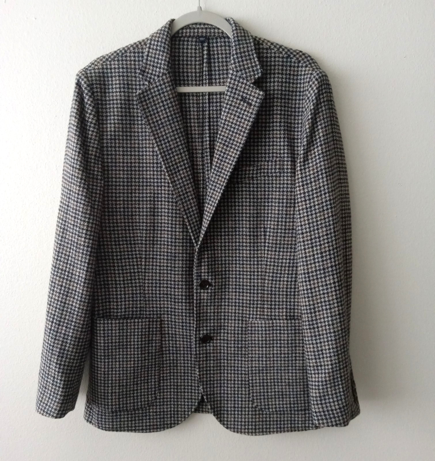 NEW $288 J. Crew Thompson Men\'s Houndstooth British 2 Button Relaxed Blazer 38R NEW $288 J. Crew Thompson Men\'s Houndstooth British 2 Button Relaxed Blazer 38R