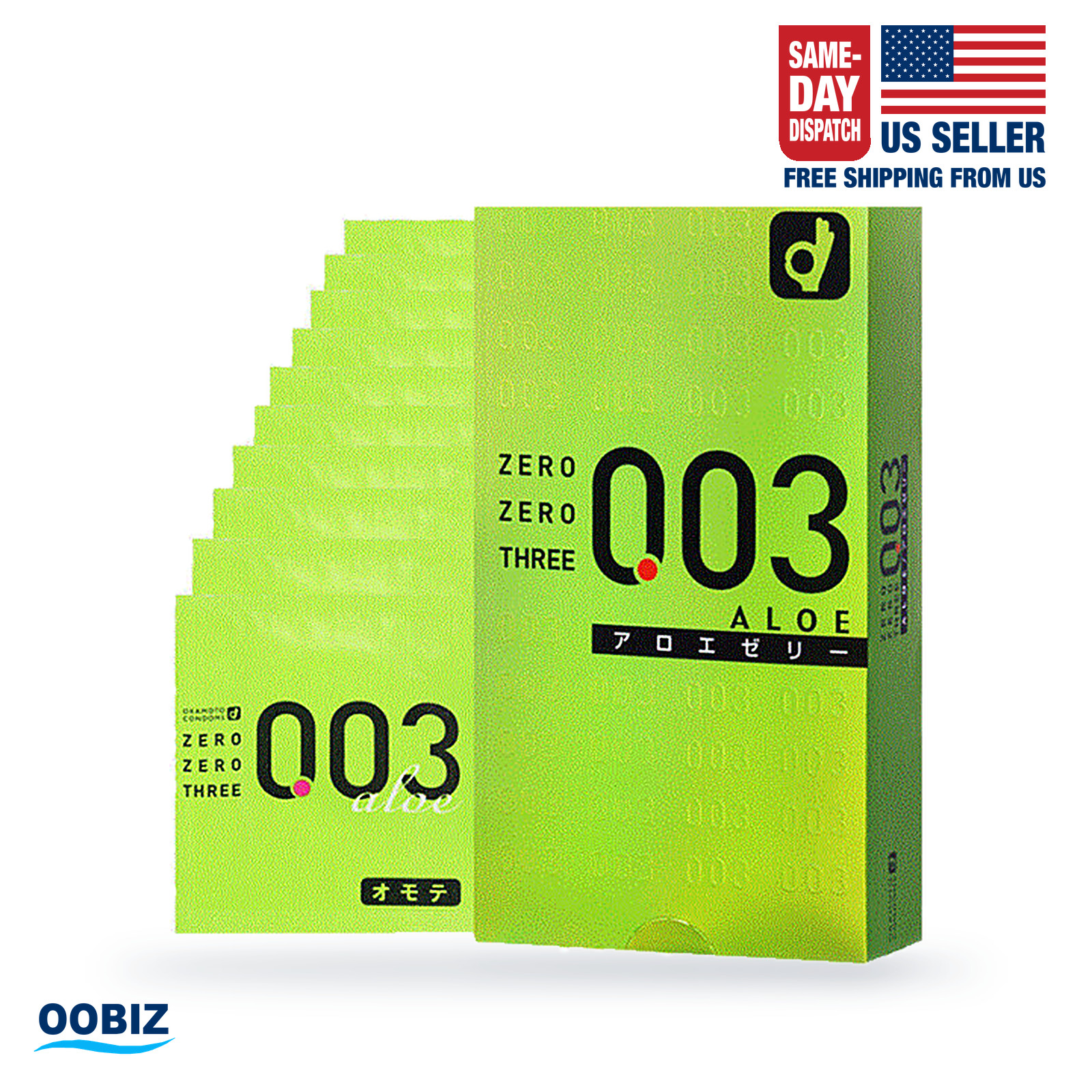 Okamoto 003 Aloe Jelly Thin Condoms(10PCS) - 0.03mm - Made In Japan(US Seller)