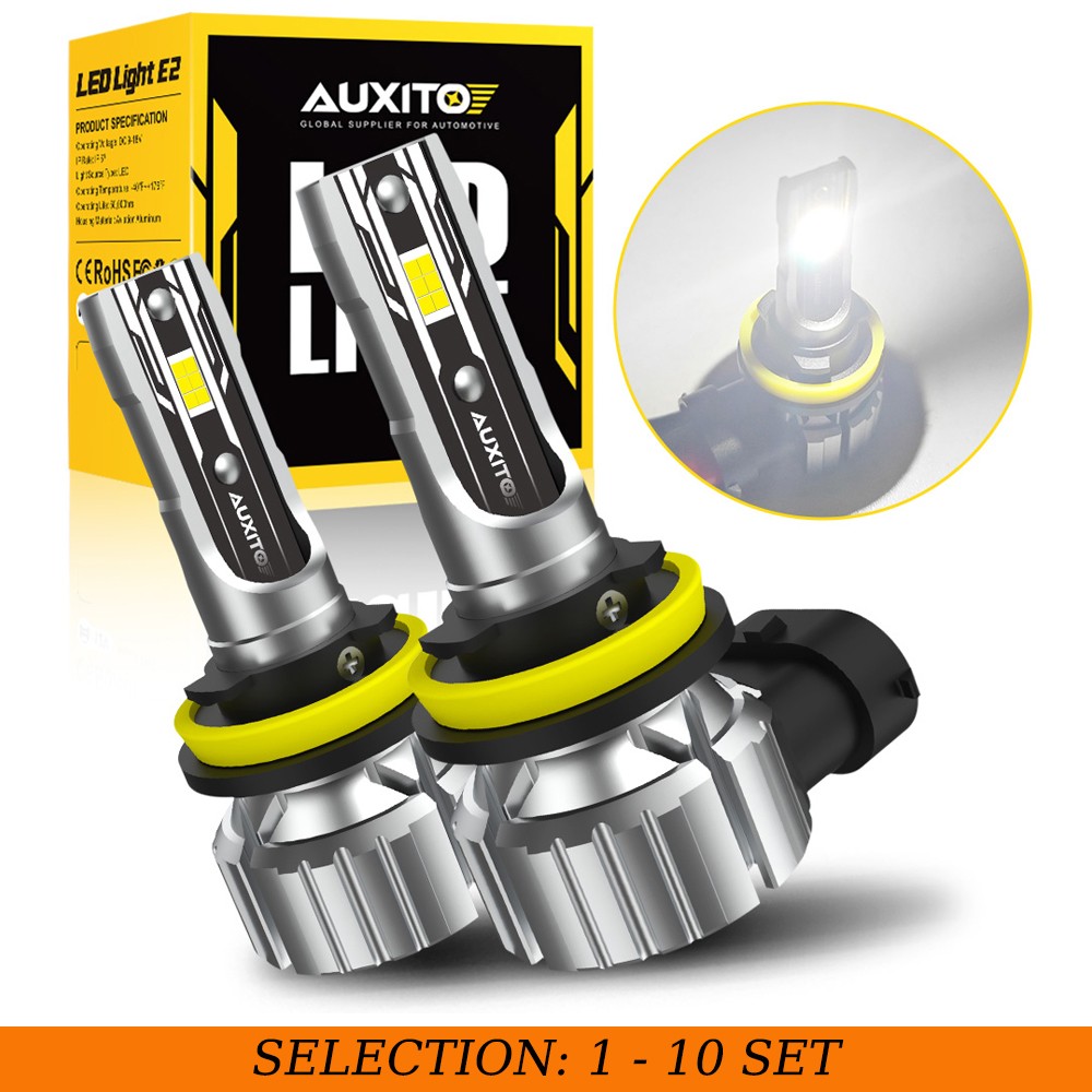 2-20X H11 H8 H9 LED Headlight Bulbs Conversion Kit Low Beam White 6500K 24000LM