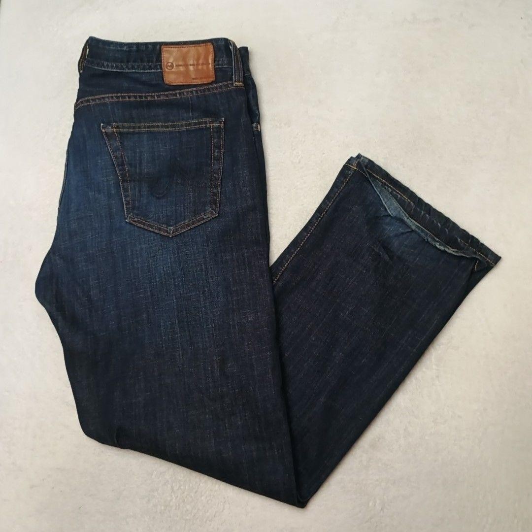 AG Adriano Goldschmied Jeans Mens 38x31 Blue The Protege Straight Dark Wash USA