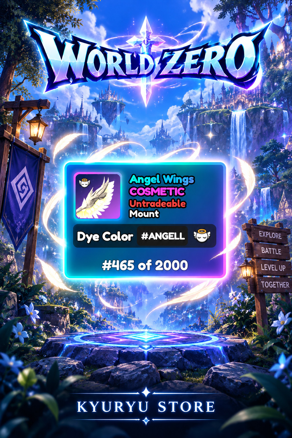 World Zero - Angel Wings Mount