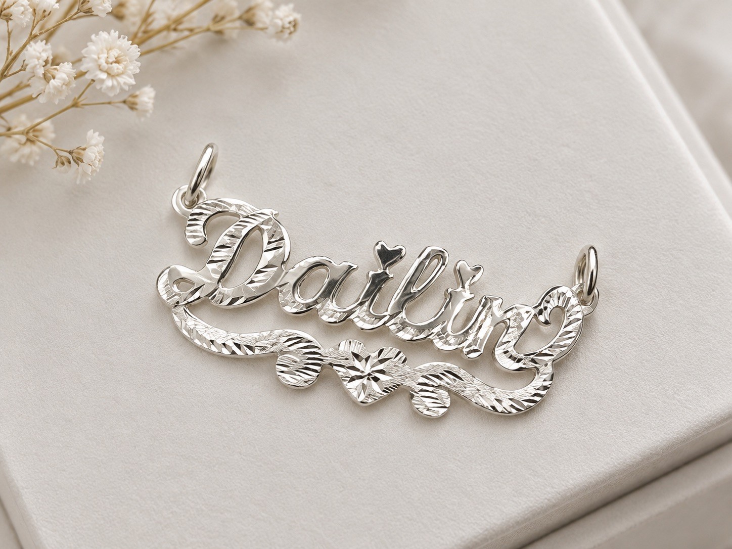 925 Silver Personalized Name Pendant