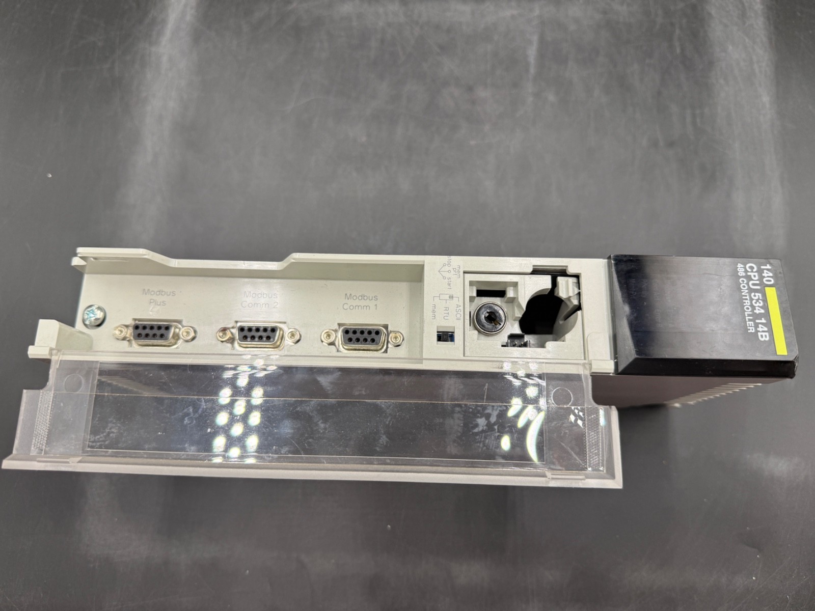 SCHNEIDER ELECTRIC 140-CPU-534-14B PLC MODULE NO KEY & BATTERY