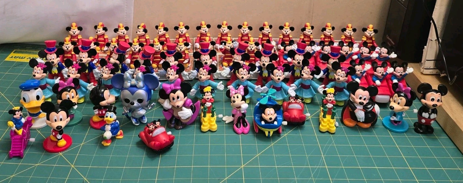 Massive Bulk Disney Toy Lot 50+ Pcs Mickey Minnie Wind-Up Figures Vintage Massive Bulk Disney Toy Lot 50+ Pcs Mickey Minnie Wind-Up Figures Vintage