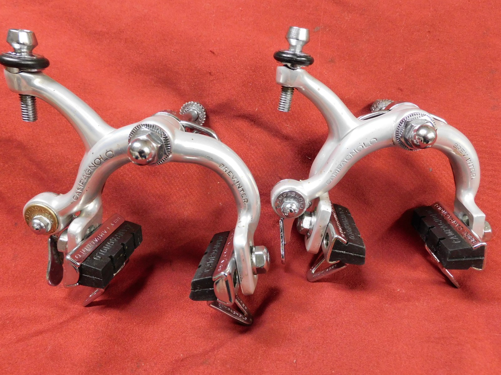 Excellent 1971 Campagnolo Nuovo Record Calipers 52 mm Reach w/ Threaded Bolts