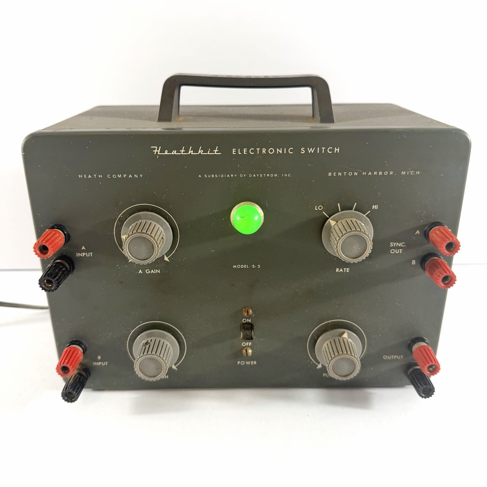 Vintage Heathkit Electronic Switch Model S-3 Oscilloscope Accessory Daystrom
