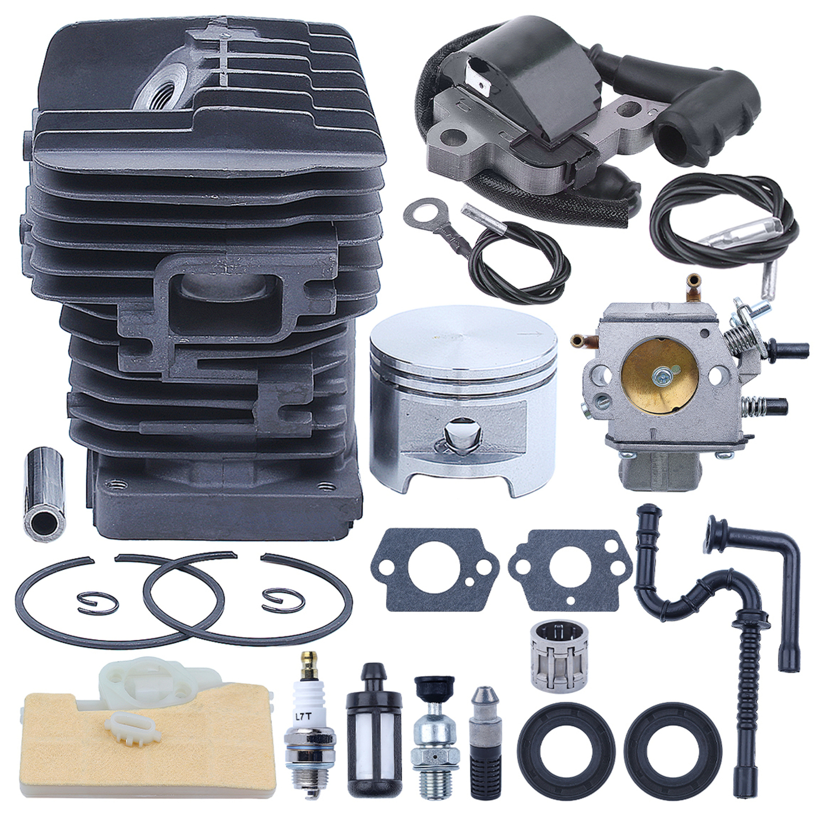 Engine Rebuild Cylinder Piston Carb Kit For Stihl MS390 MS290 MS310 029 039 Part