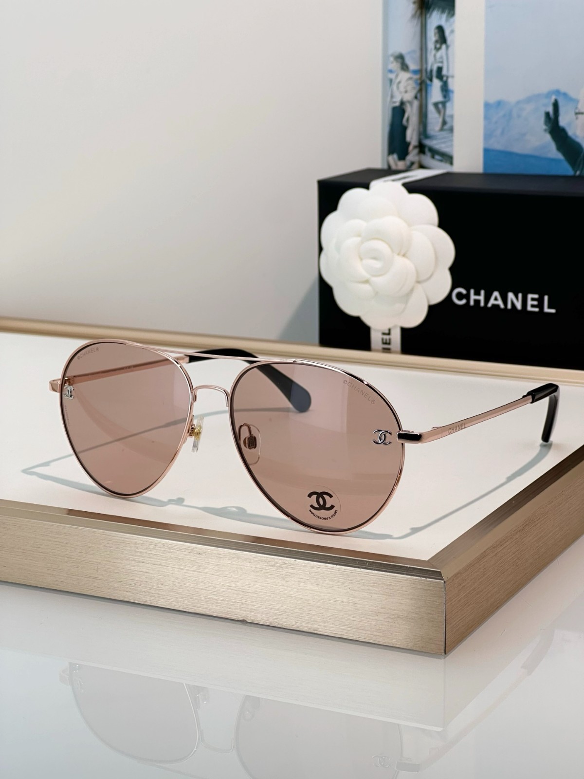Chanel CH4189TQ Aviator Sunglasses 61-16-142 Luxury Designer Eyewear Unisex Chanel CH4189TQ Aviator Sunglasses 61-16-142 Luxury Designer Eyewear Unisex