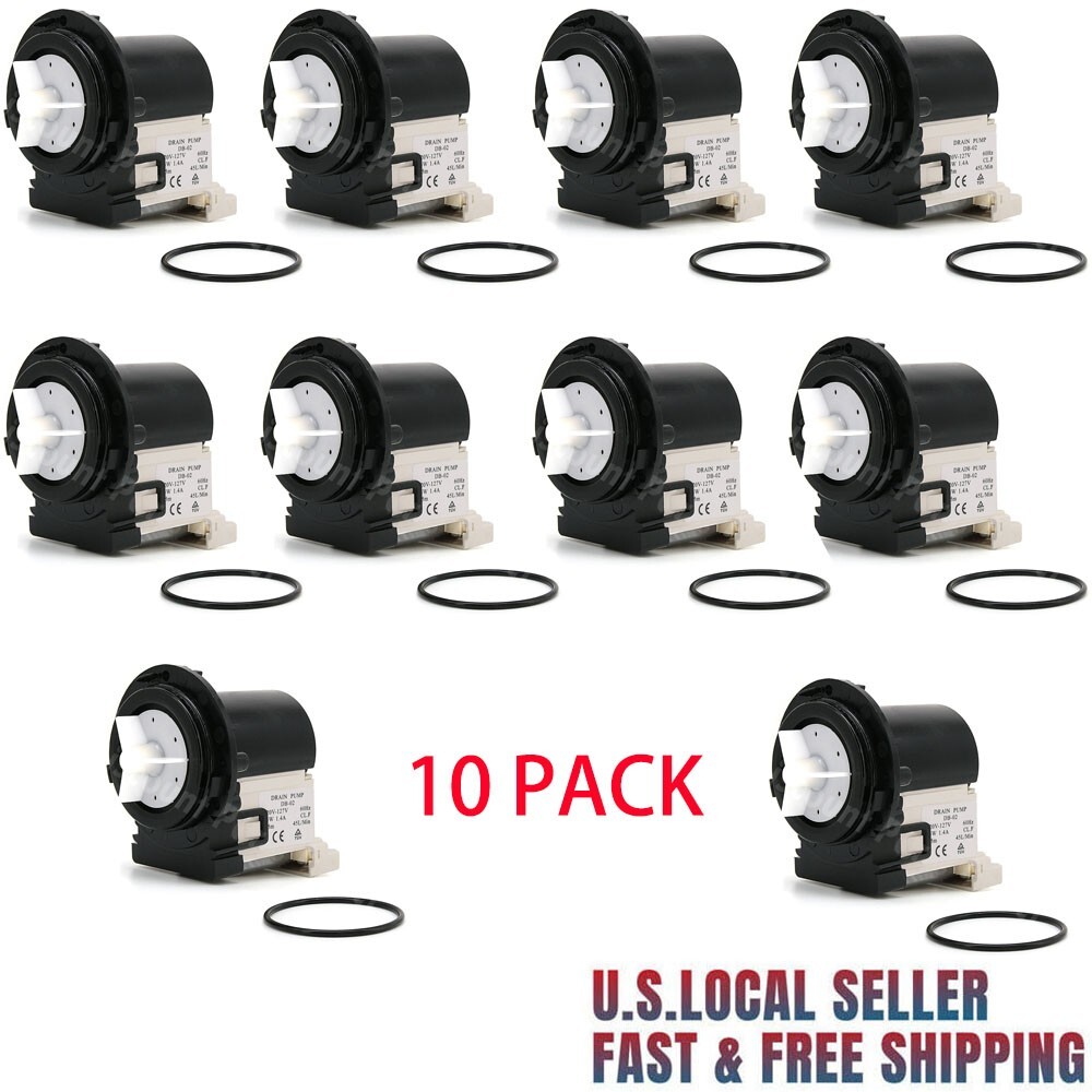 10 Pack 4681EA2001T Washer Drain Pump Motor Replacement For LG Kenmore Washers 10 Pack 4681EA2001T Washer Drain Pump Motor Replacement For LG Kenmore Washers