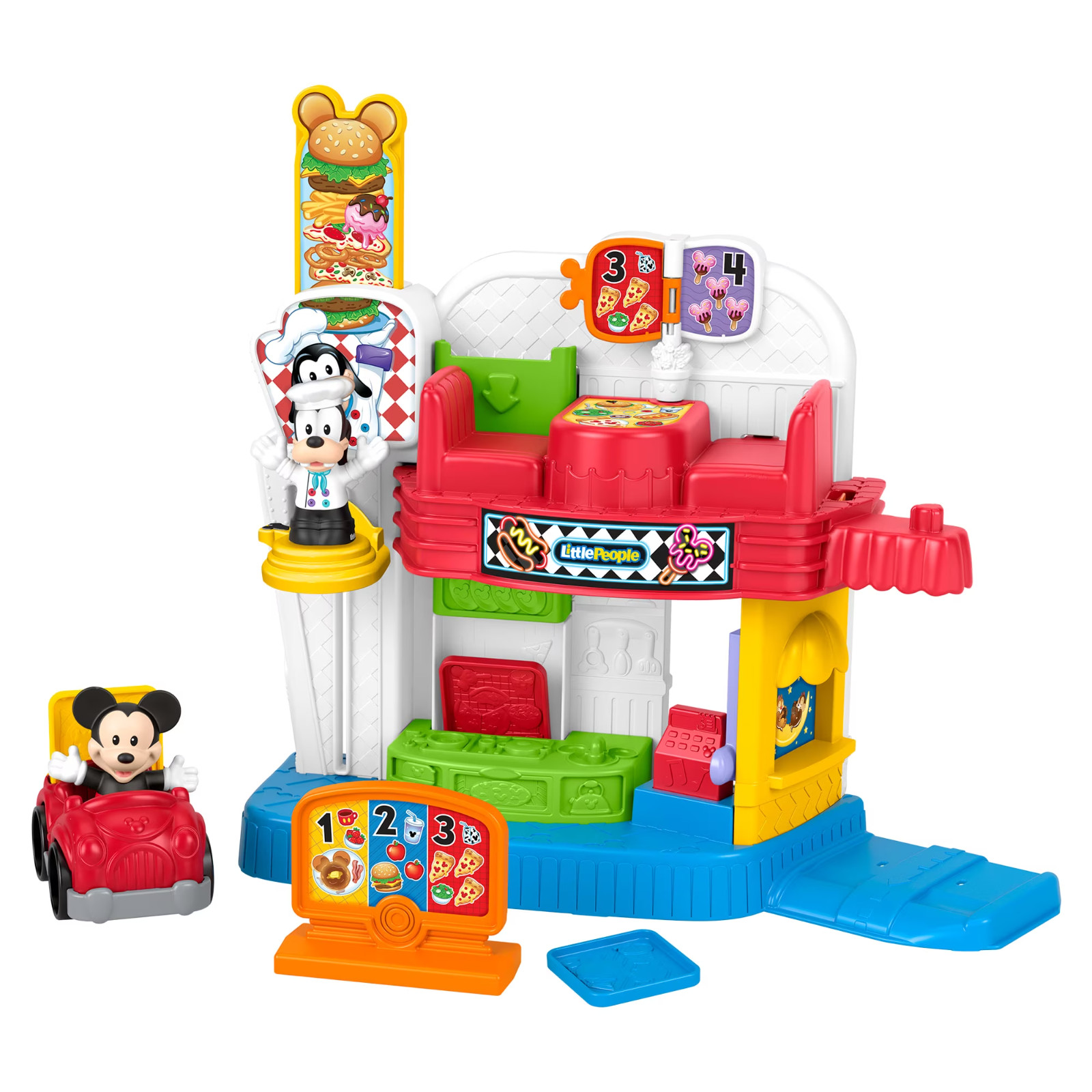 Fisher-Price Little People Disney Jr Mickey Mouse & Goofy’s Silly Sounds Diner Fisher-Price Little People Disney Jr Mickey Mouse & Goofy’s Silly Sounds Diner