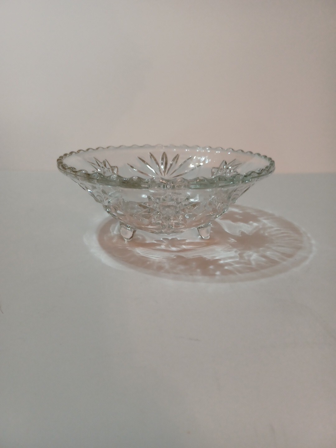 Vintage Footed Glass Bowl Vintage Footed Glass Bowl