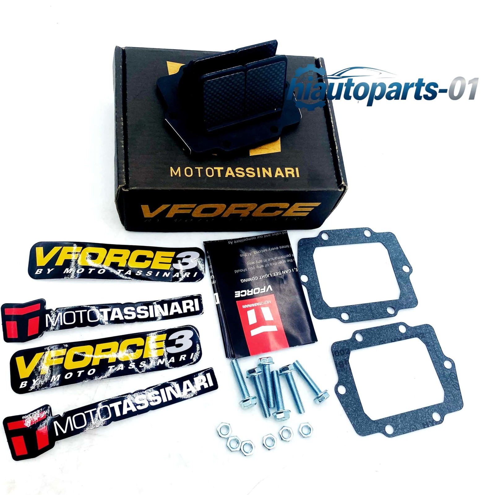 For 1987-04 Kawasaki KX250 V-Force 3 Reed Cage Carbon Fiber Reeds Moto Tassinari