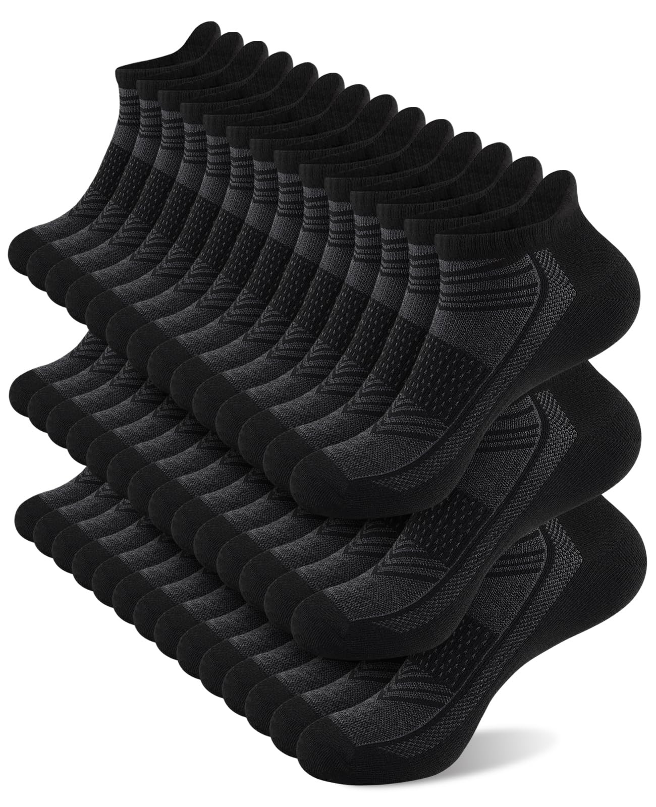shnn 14 Pairs Ankle Socks Low Cut with Heel Tab