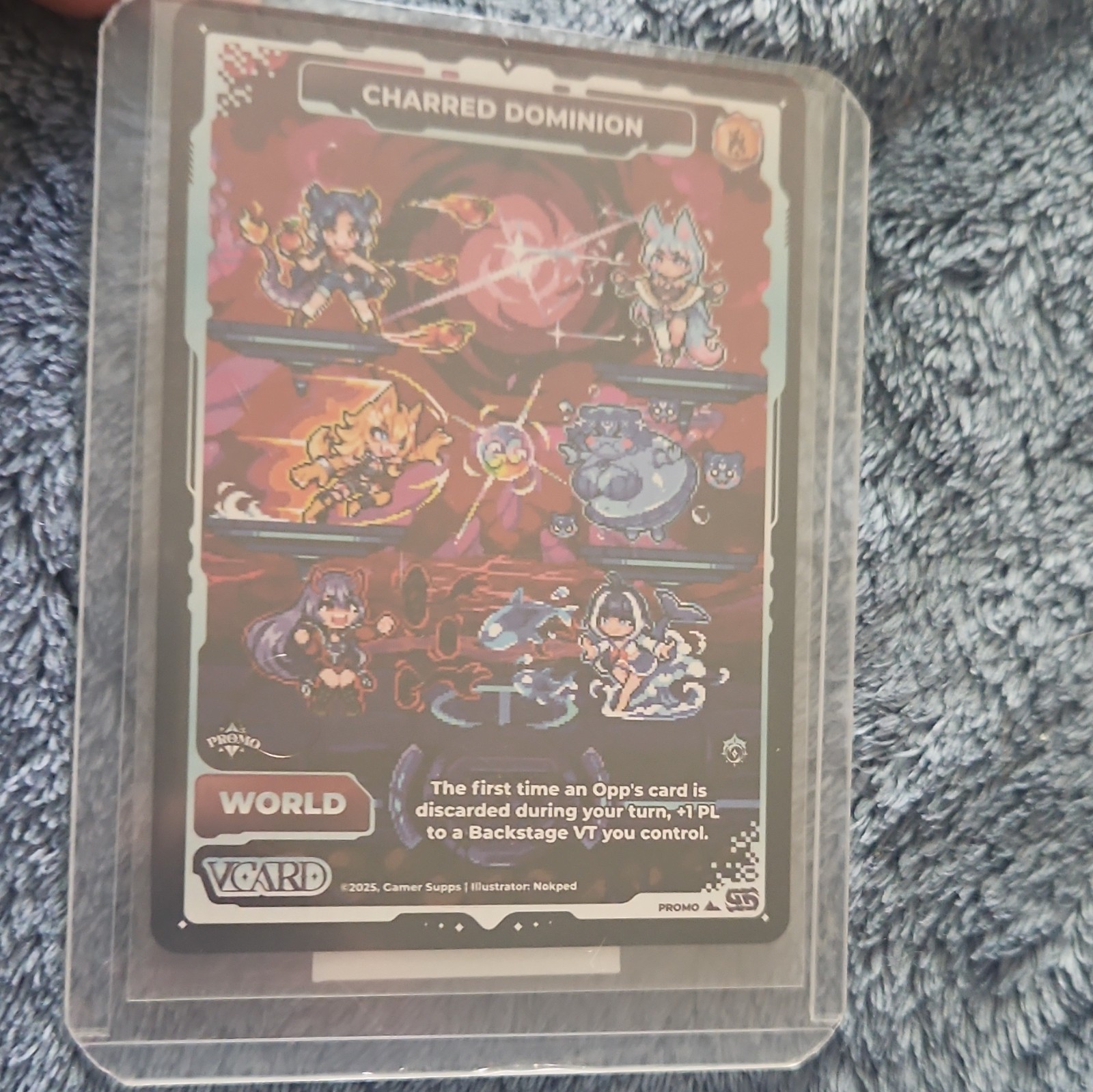 Gamer Supps VCARD Charred Dominion Promo Card 2025 World English Standard Gamer Supps VCARD Charred Dominion Promo Card 2025 World English Standard