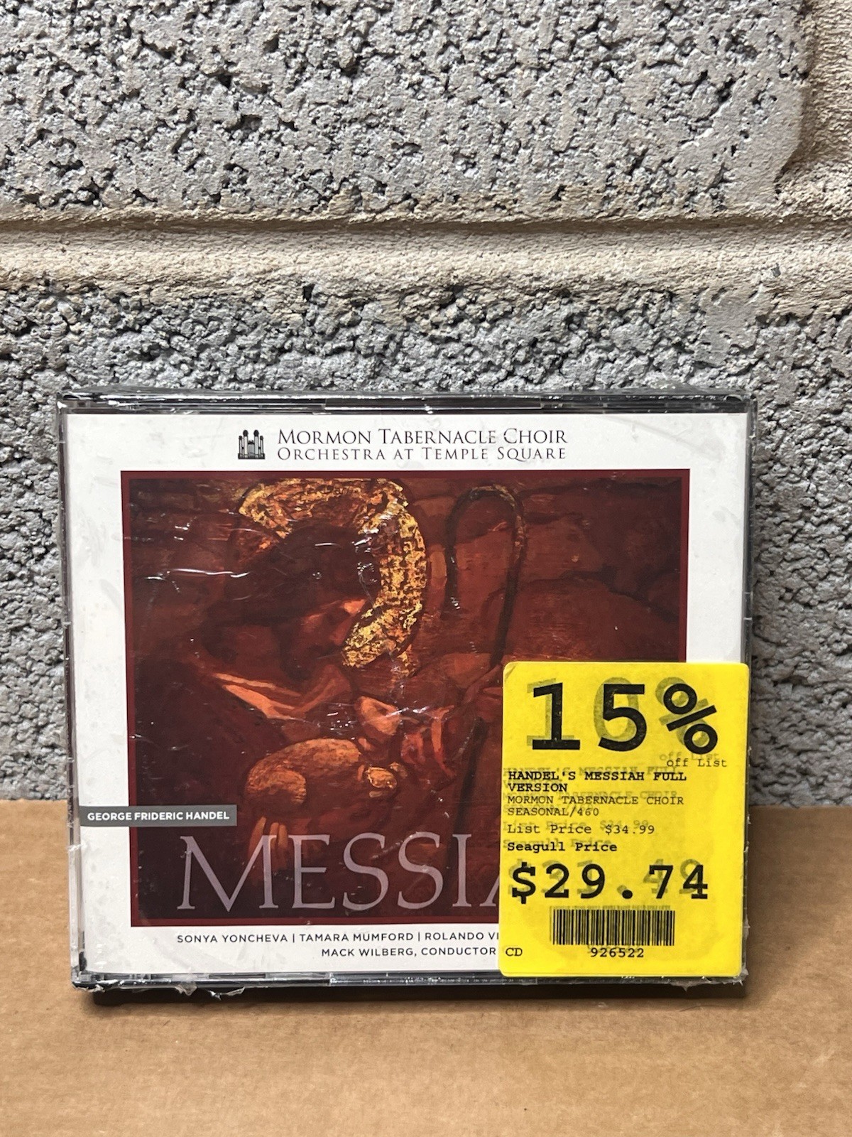 Handel's Messiah by Mormon Tabernacle Choir / Orchestra Temple Square (CD, 2016) Handel's Messiah by Mormon Tabernacle Choir / Orchestra Temple Square (CD, 2016)