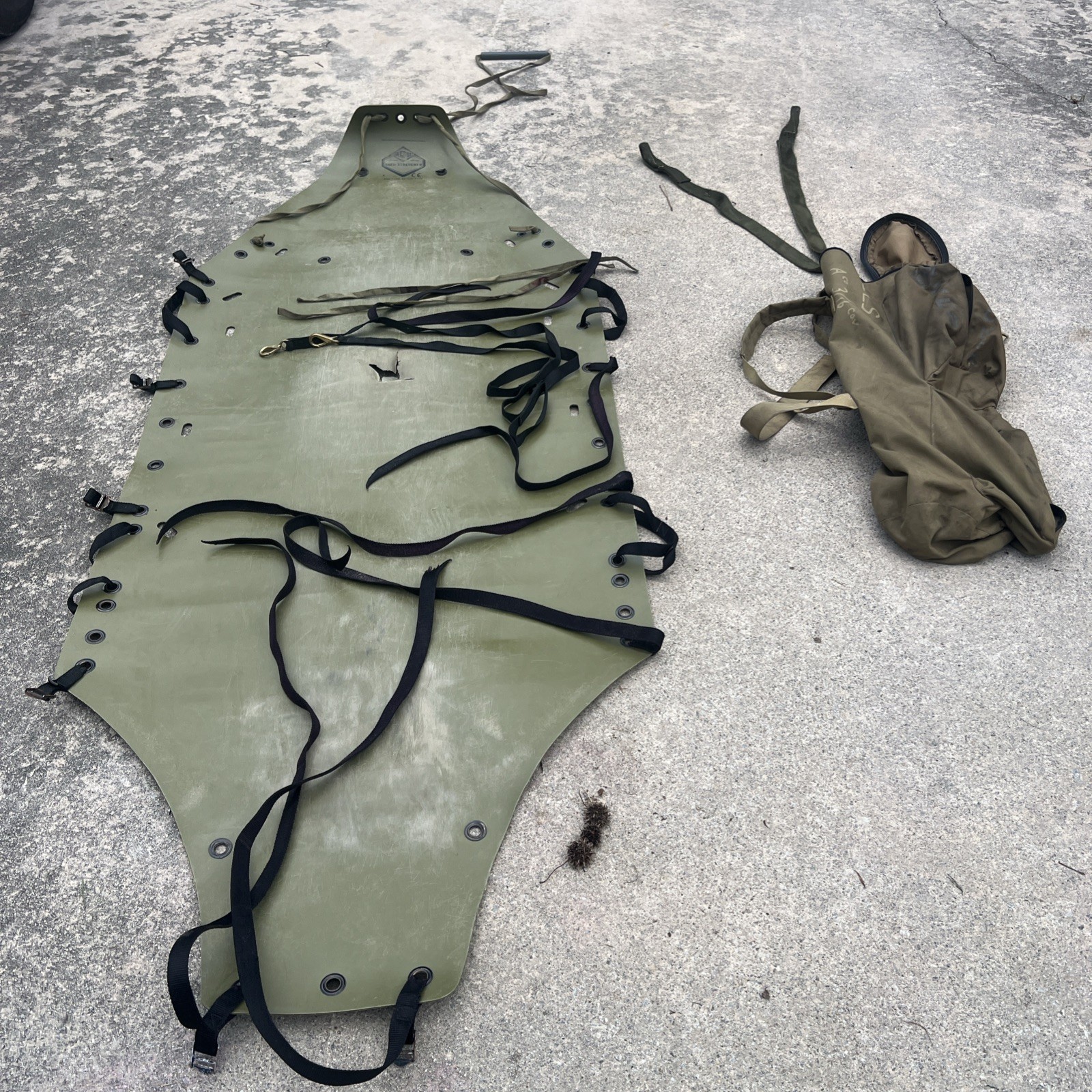 Vintage SKEDCO SKED Rescue Stretcher w/ Carry Bag Military EMS SAR #2