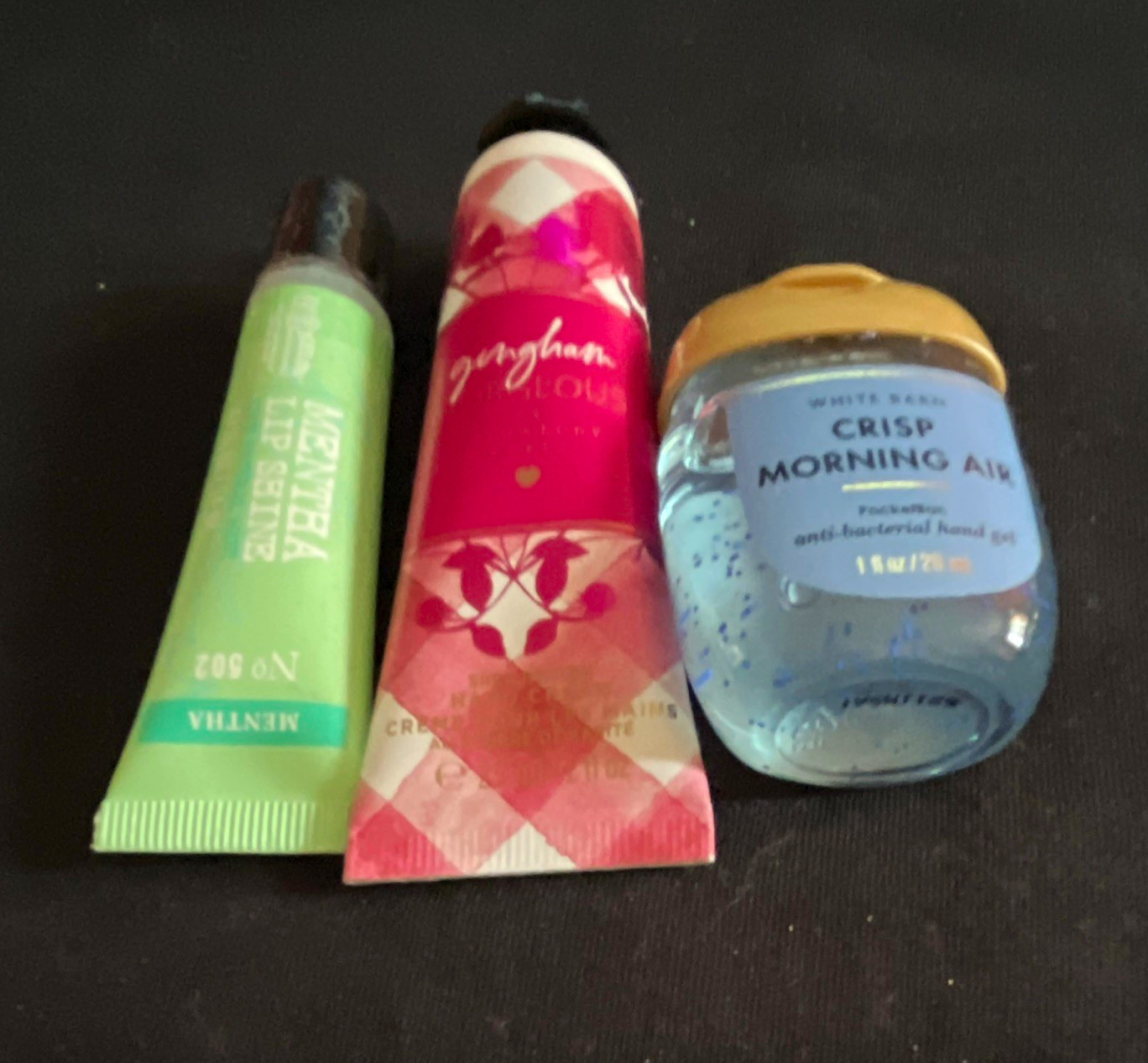 Bath & Body Works Travel Size Hand Gel & Cream Gingham Love/Crisp Air Bath & Body Works Travel Size Hand Gel & Cream Gingham Love/Crisp Air