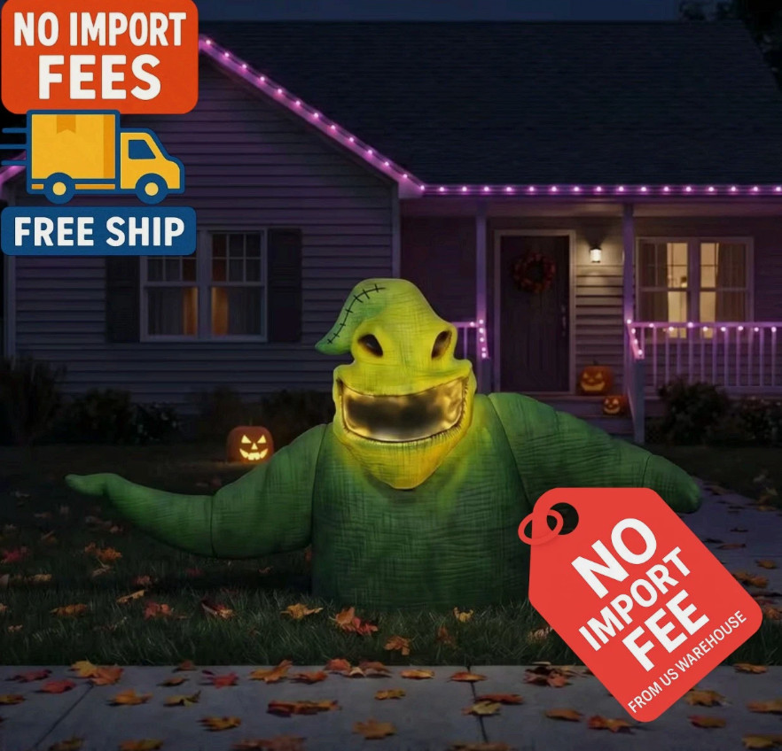 Nightmare Before Christmas Oogie Boogie Light Up Groundbreaker 3 ft Decor