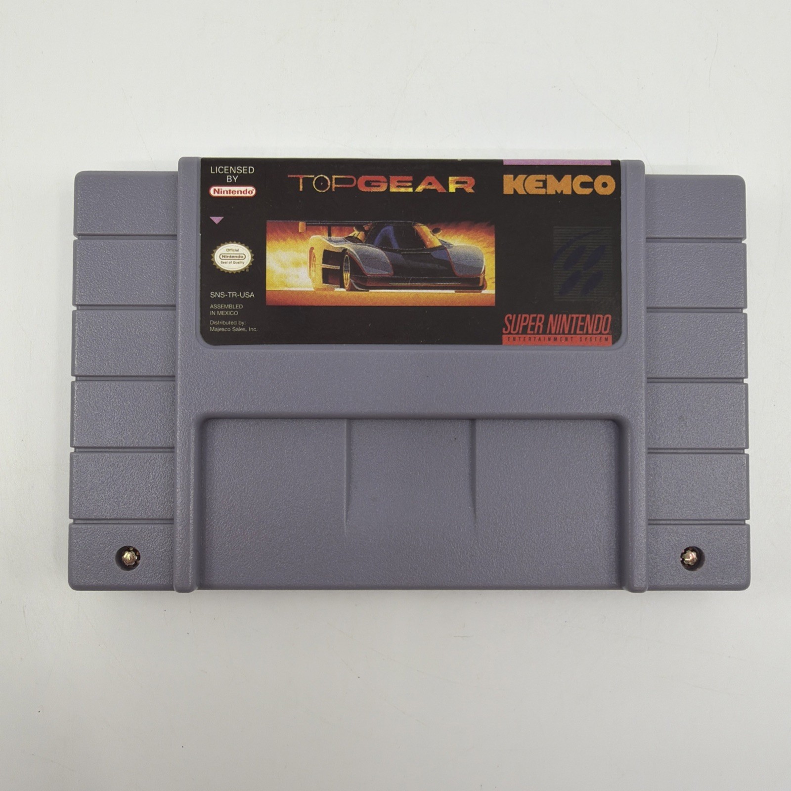 Top Gear (Super Nintendo SNES, 1992) Cartridge Tested & Wroking