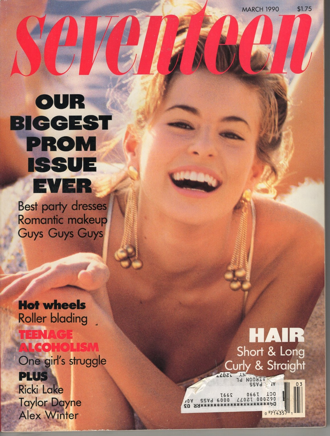 Seventeen Magazine March 1990 Biggest Prom Issue Ever Supermodel Niki Taylor