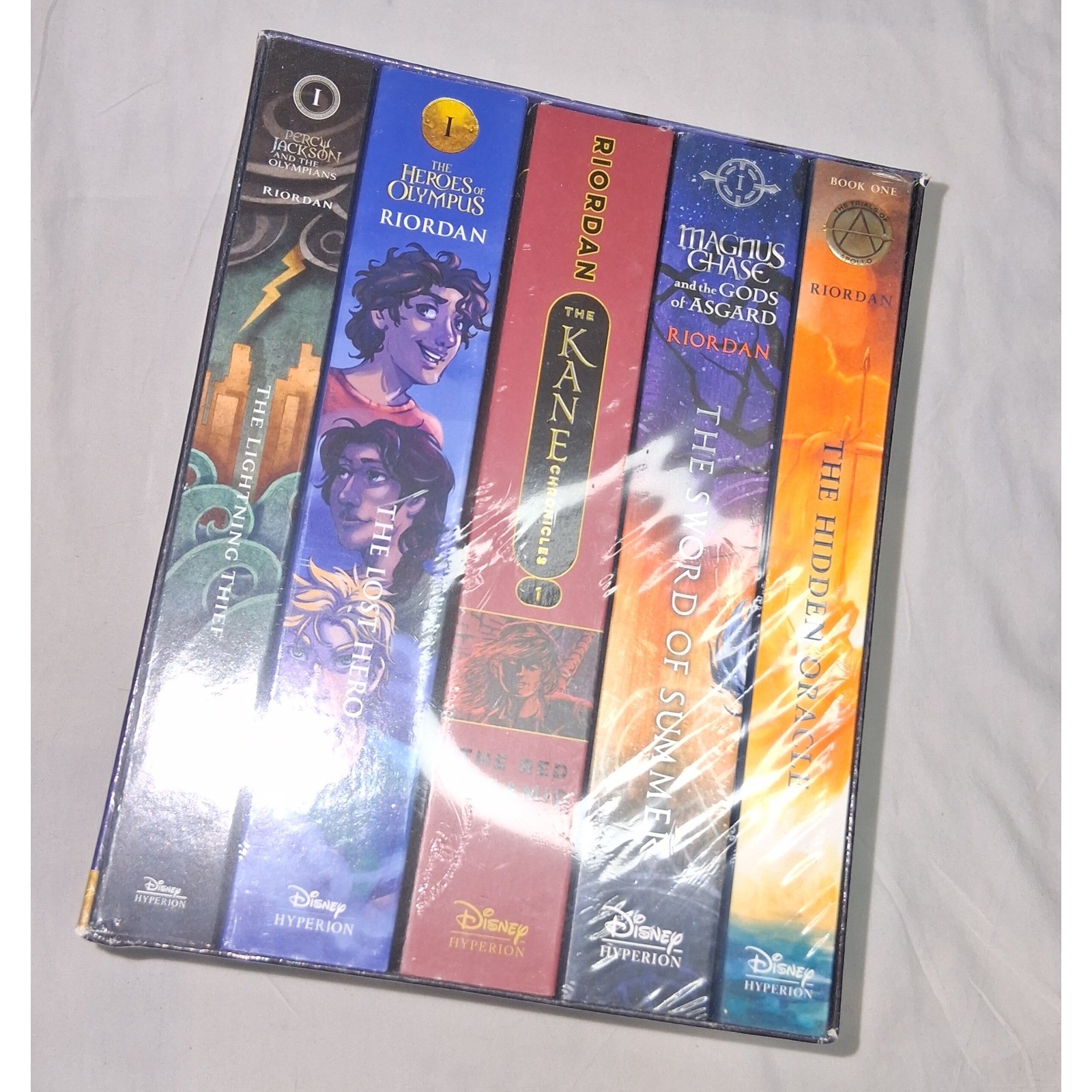 Rick Riordan Book Set The Lightning Thief Heroes of Olympus Paperback