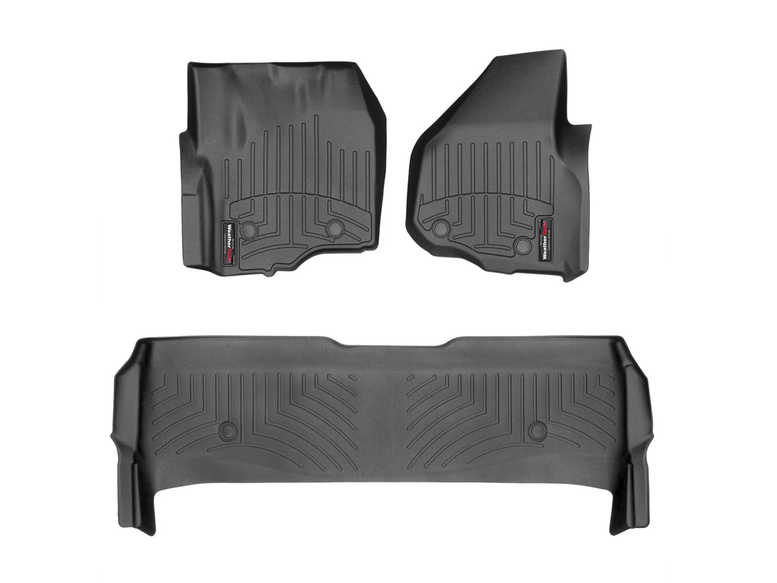 WeatherTech FloorLiner for 2013-2016 Ford Super Duty - 1st & 2nd Row, Black